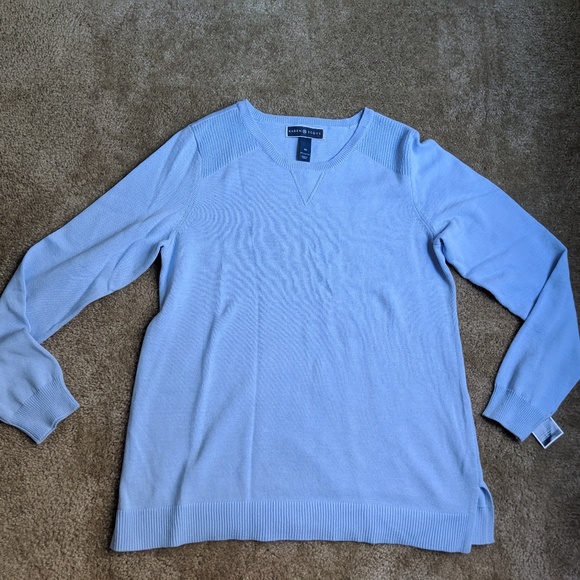 Blue crew neck sweater - Picture 2 of 2